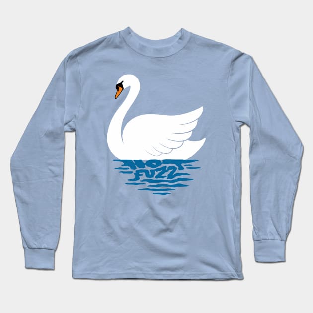 Just The One Swan Actually Long Sleeve T-Shirt by Byway Design